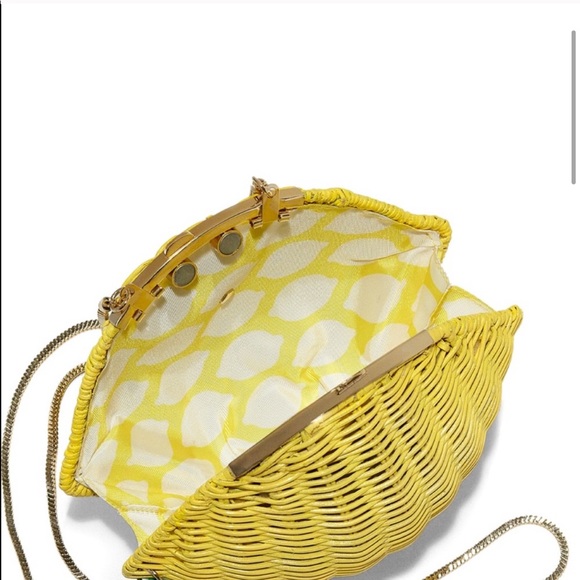 Kate Spade | Limited Edition Lemon Wicker Bag New - Picture 2 of 4